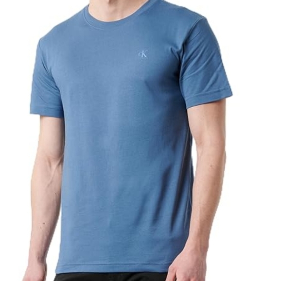 Calvin Klein Men's Blue T-Shirt - Picture 1 of 7